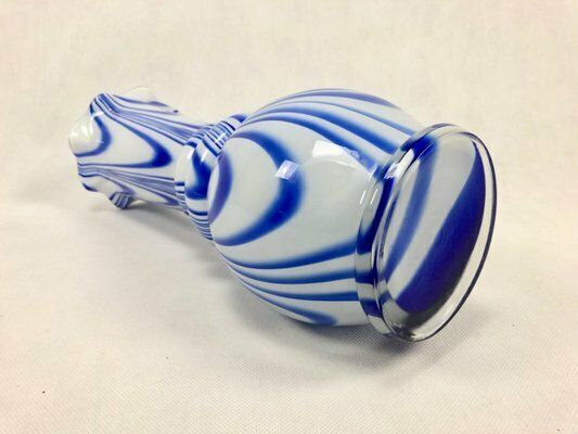 Vintage Murano Opaline Florence Vase Attributed To Carlo Moretti, 1970s photo Home Decor