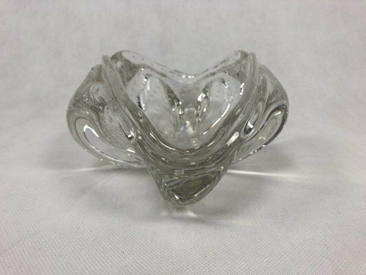 Bohemian Glass Bowl Attributed To Josef Hospodka For Chribska Sklarna, 1960s photo Home Decor