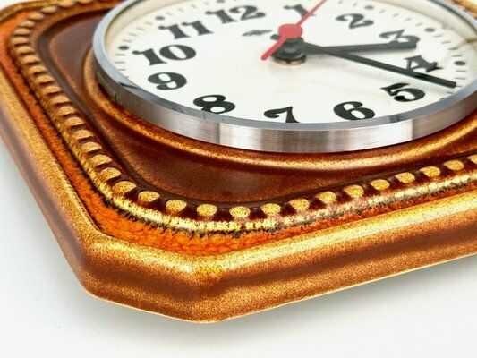 Ceramic Kitchen Wall Clock From Wlh, 1960s photo Home Decor