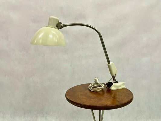 Vintage Industrial Desk Lamp From Veb Pollacy Building Dresden, 1950s photo Lighting