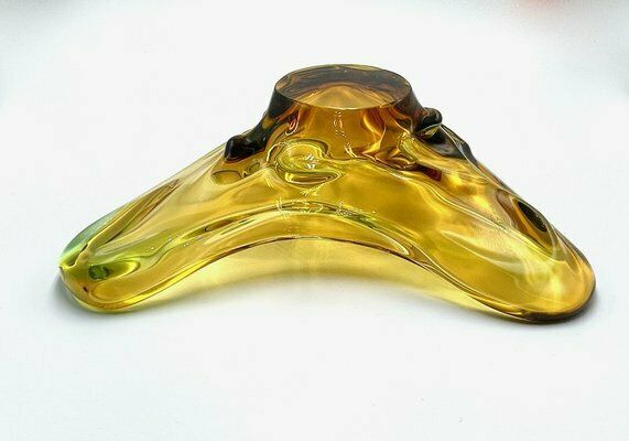 Art Glass Bowl Attributed To Frantisek Zemek For Sklana Mstisov, 1960s photo vinterior