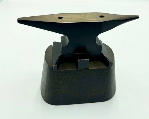 Mid Century Bronze Jewelry Anvil Paperweight Sculpture, 1950s photo vinterior
