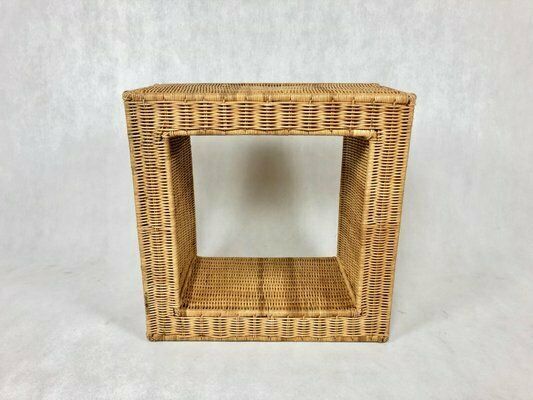 Vintage Wicker Wall Shelves, 1970s, Set Of 3 photo vintage