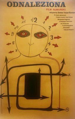 Polish Movie Poster Odnaleziona By Jerzy Kawalerowicz, 1977 photo furniture