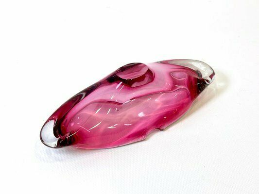 Art Glass Ashtray Attributed To Miloslav Klinger For železný Brod, 1960s photo furniture