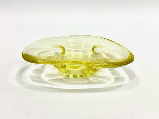 Art Glass Bowl Attributed To Miroslav Klinger For železný Brod, 1960s photo buy