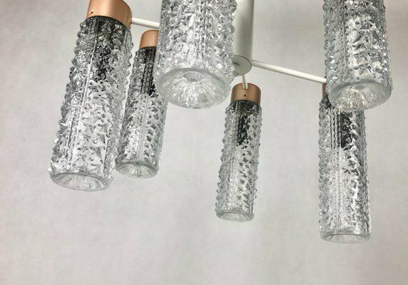 Mid Century Cascade Chandelier From Elektro Instala Jilove U Decina, 1970s photo buy