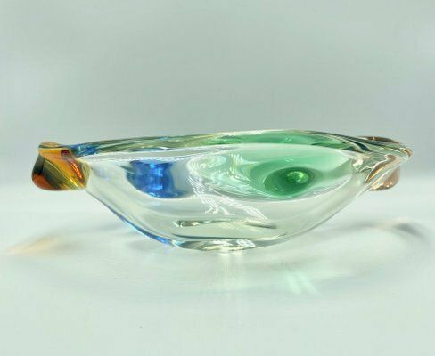 Art Glass Rhapsody Bowl Attributed To Frantisek Zemek For Sklarna Mstisov, 1960s photo vinterior