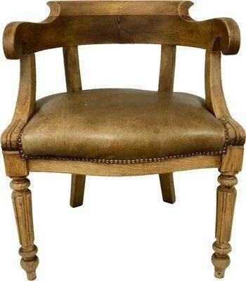 Louis Philippe Office Chair In Oak, 1800s