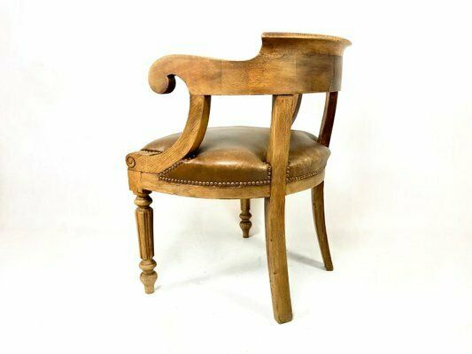 photo vinterior Louis Philippe Office Chair In Oak, 1800s