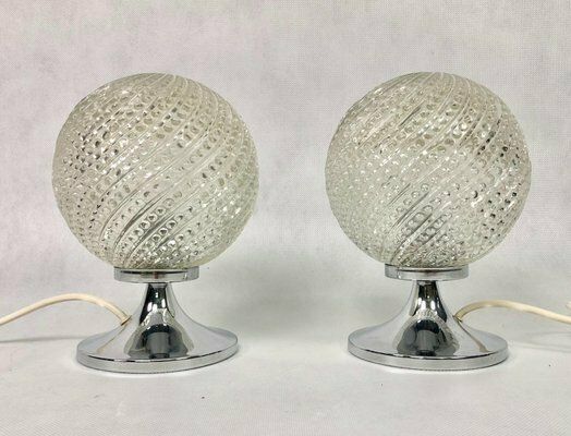 Table Lamps With Tulip Bases From Otto Leuchten, 1970s, Set Of 2 photo furniture