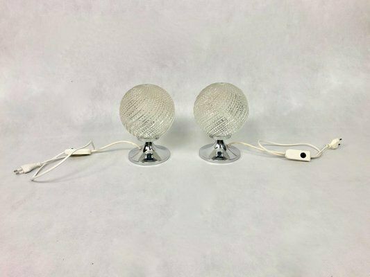 Table Lamps With Tulip Bases From Otto Leuchten, 1970s, Set Of 2 photo buy