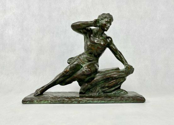 French No 172 Plaster Sculpture By R. Volpi For Ambivalenz, 1920s photo furniture