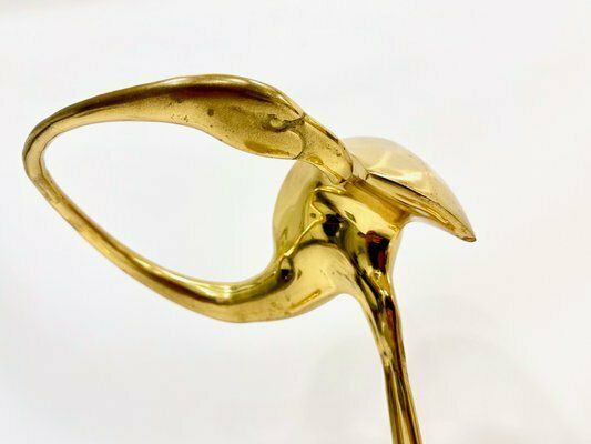 Regency Brass Flamingo Umbrella Stand, 1960s photo Home Decor