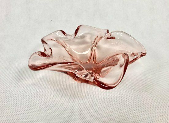 Art Glass Ashtray Attributed To Josef Hospodka For Chribska Sklarna, 1960s photo buy