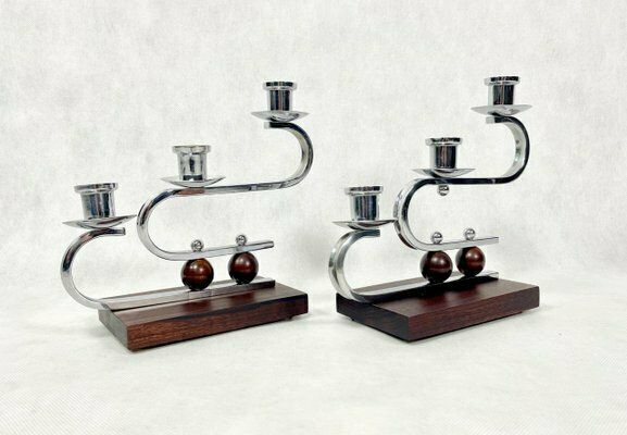 German Art Deco Candleholder, 1930s, Set Of 2 photo buy