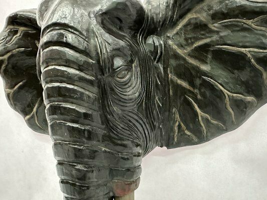 Balinese Artist, Carved Elephant Head, 1970s, Wood photo buy