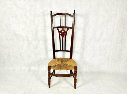 Napoleon III Straw Nanny Chair, 1800s