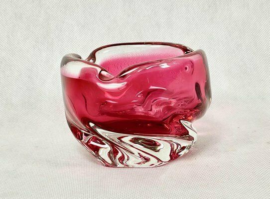 Art Glass Ashtray By Josef Hospodka For Chribska Sklarna, 1960s photo furniture