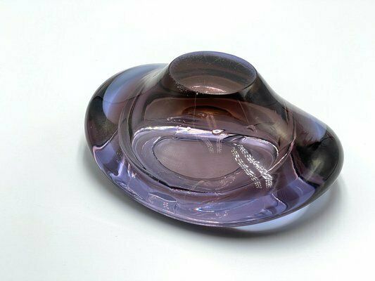 Art Glass Ashtray Attributed To Miloslav Klinger For železný Brod, 1960s photo Home Decor