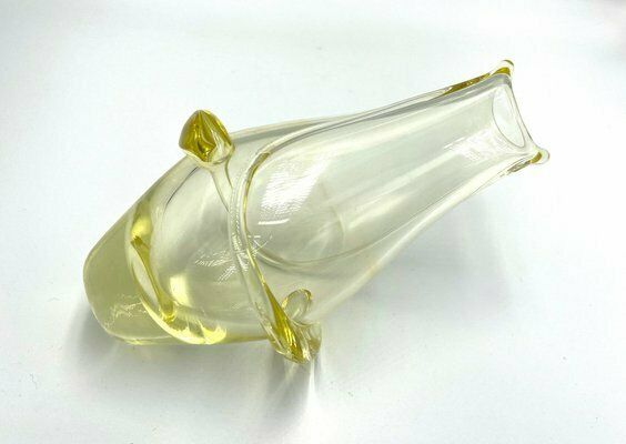 Art Glass Vase Attributed To Frantisek Zemek For železny Brod, 1950s photo Home Decor