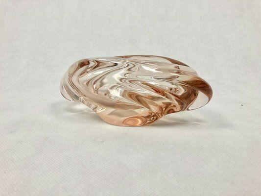 Glass Ashtray In Rose By Rudolf Beránek For Skrdlovice, 1960s photo buy