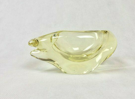 Art Glass Ashtray By Miloslav Klinger For železný Brod, 1960s photo 164.0