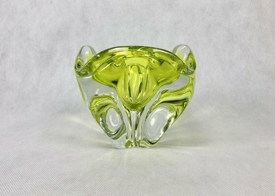 Art Glass Ashtray By Josef Hospodka For Chribska Sklarna, 1960s photo furniture