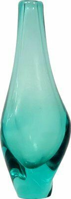 Art Glass Vase Attributed To Miloslav Klinger For železný Brod, 1960s