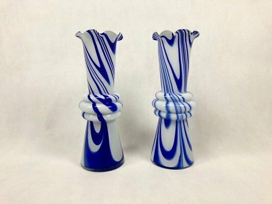 Vintage Murano Opaline Florence Vase Attributed To Carlo Moretti, 1970s photo furniture