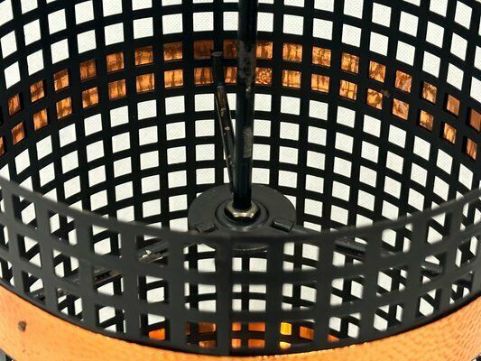 photo furniture Mid Century Steel & Copper Umbrella Stand, 1960s