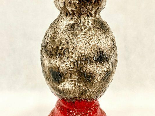 Large Fat Lava Ceramic Flower Stand, 1970s photo vinterior