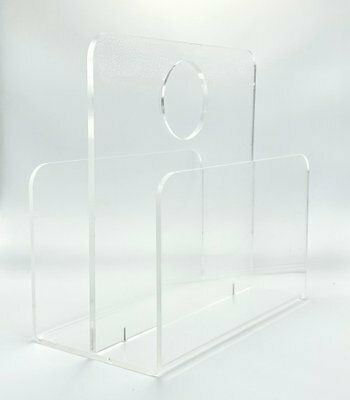Acrylic Glass Magazine Rack, 1970s photo buy