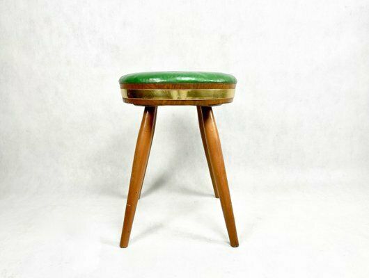 Folk Austrian Rustic Country Stool, 1970s photo vinterior