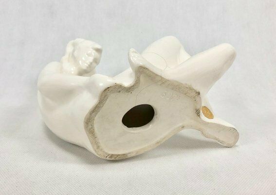 Mid Century Figurine Of Nude Woman By Bohumil Kokrda For South Bohemian Bechyně, 1960s photo vinterior