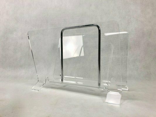 Acrylic Glass Magazine Rack, 1980s photo 189.0
