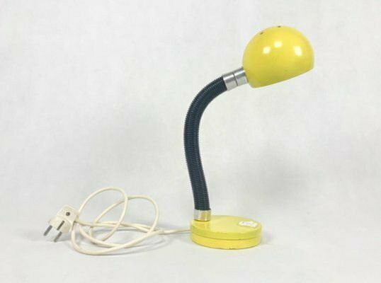 Yellow Table Lamp By Egon Hiilebrand For Nettelhoff Leuchten Menden, 1960s photo 164.0