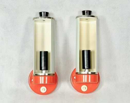 Roller Sconces By Josef Hurka For Napako, 1960s, Set Of 2 photo buy