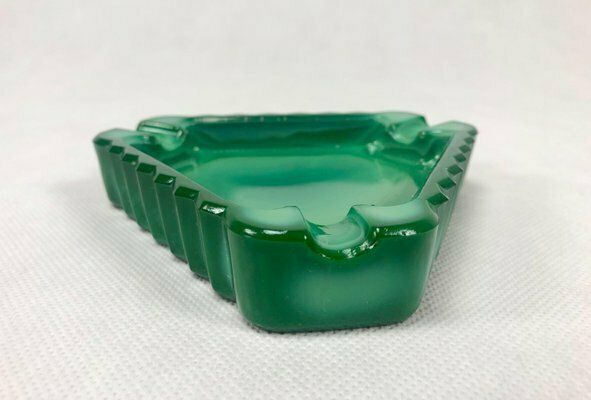Bohemian Malachite Ashtray From Jablonec Glassworks, 1960s photo for sale