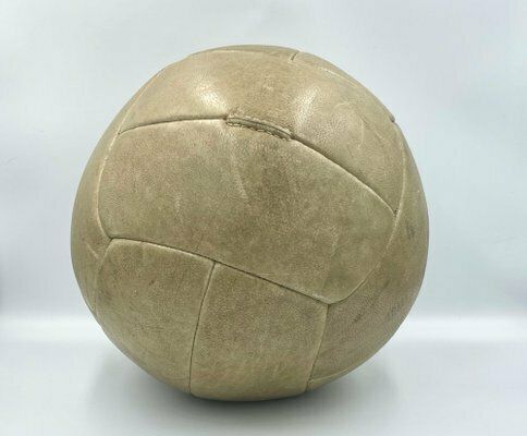 Leather Medicine Ball, Czechoslovakia, 1930s photo buy