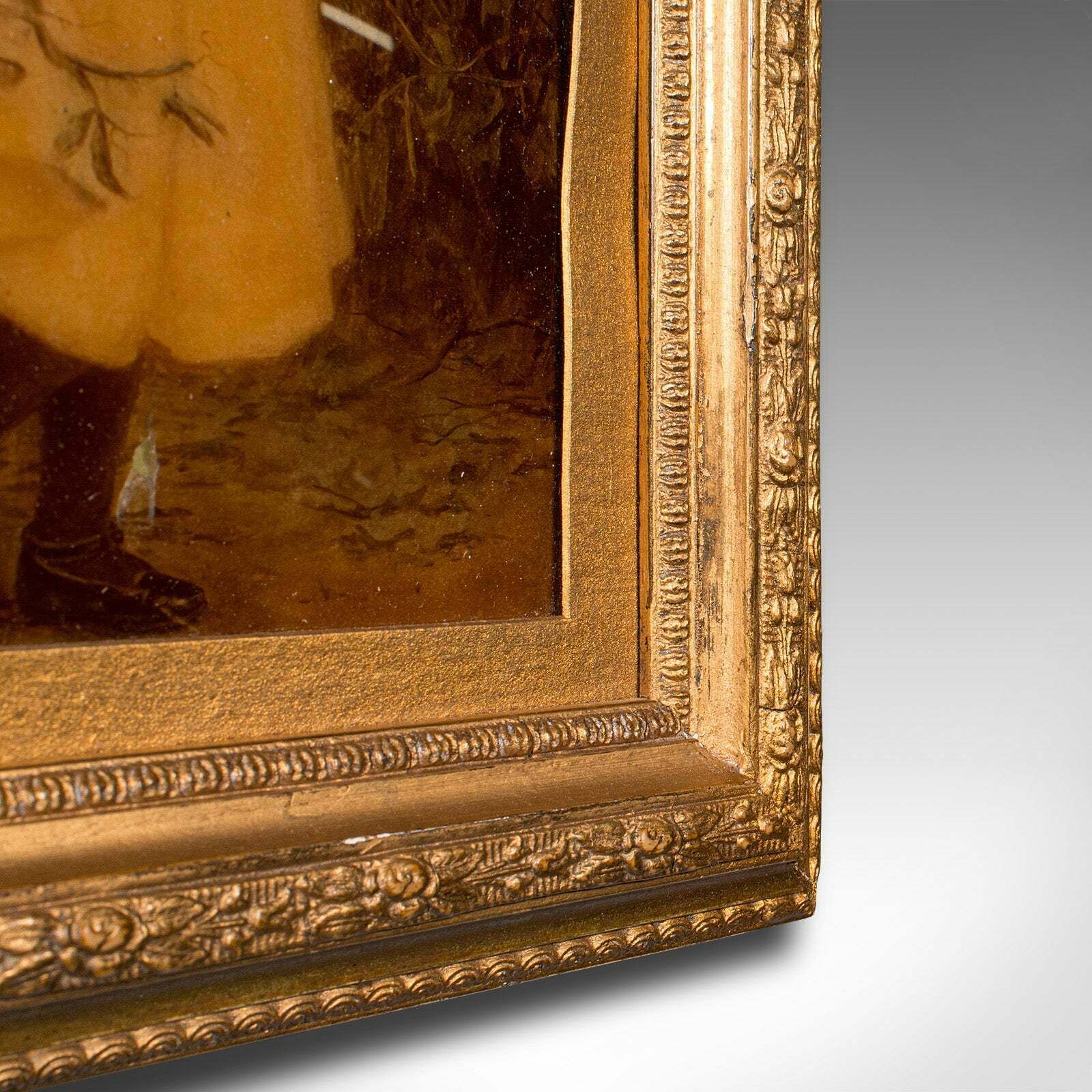 Small Antique Crystoleum Picture, English, Art, Mezzotint Painting, Victorian photo buy