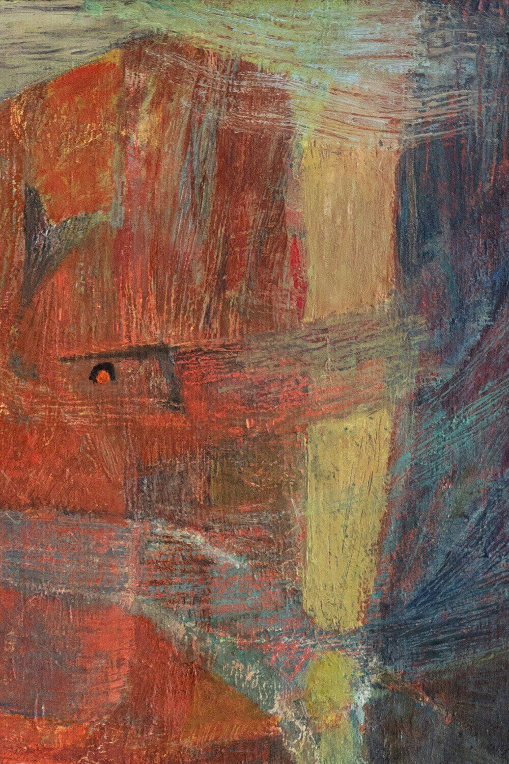Suzanne Jean, 'Fonds Marins', Oil Painting On Canvas, 1952 photo 1600.0