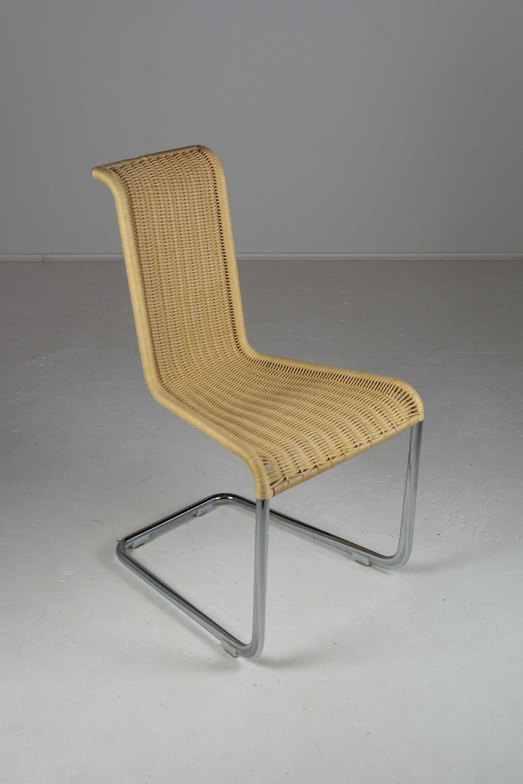 B20 Cane And Chrome Cantilever Dining Chairs By Axel Bruchhäuser For Tecta Set Of 4 photo furniture