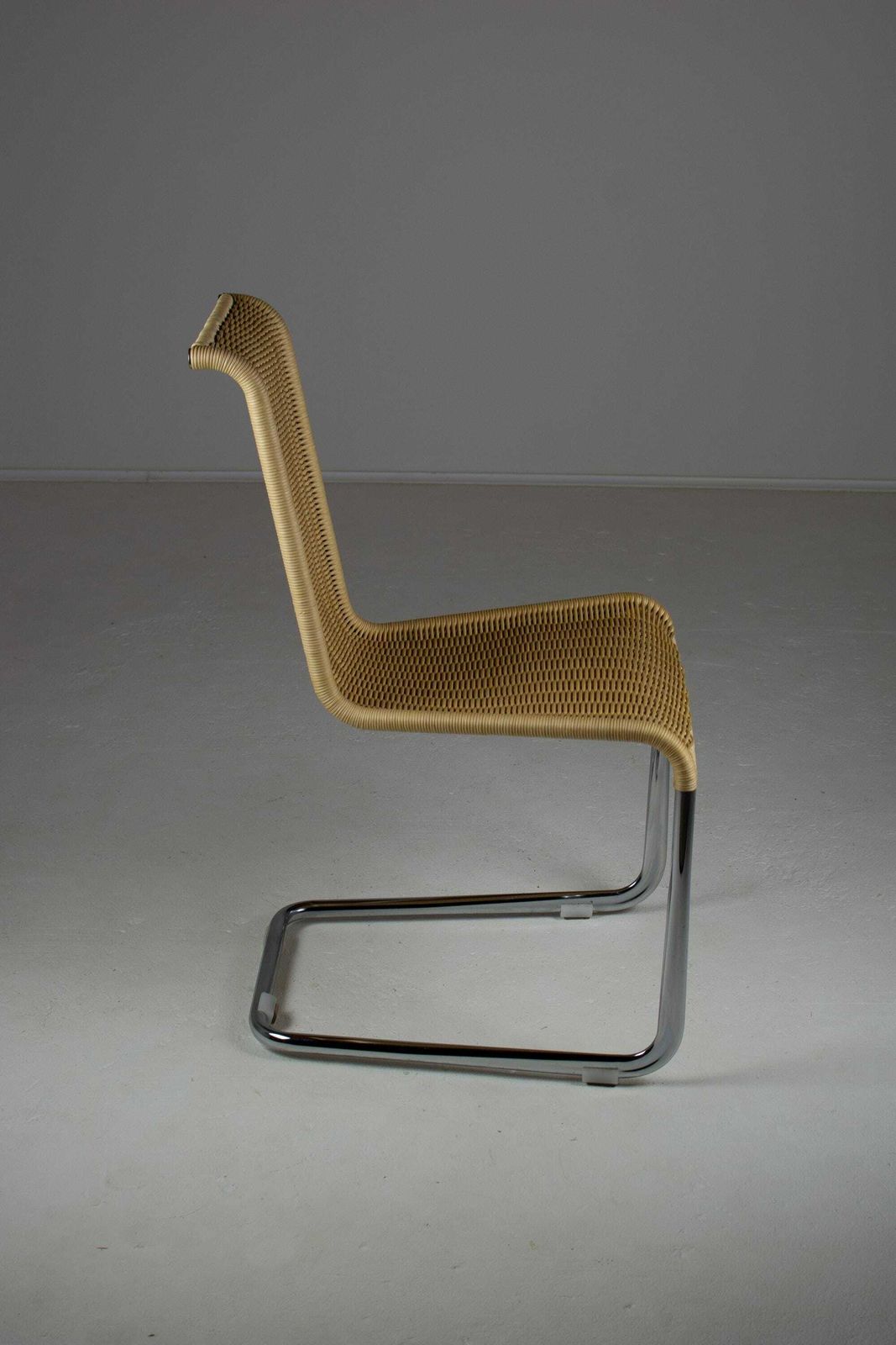 B20 Cane And Chrome Cantilever Dining Chairs By Axel Bruchhäuser For Tecta Set Of 4 photo Furniture