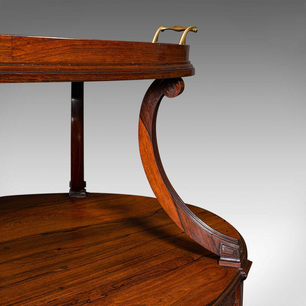 3950.0 Antique Display Serving Table, English, Two Tier, Butler's Buffet Stand, Regency photo