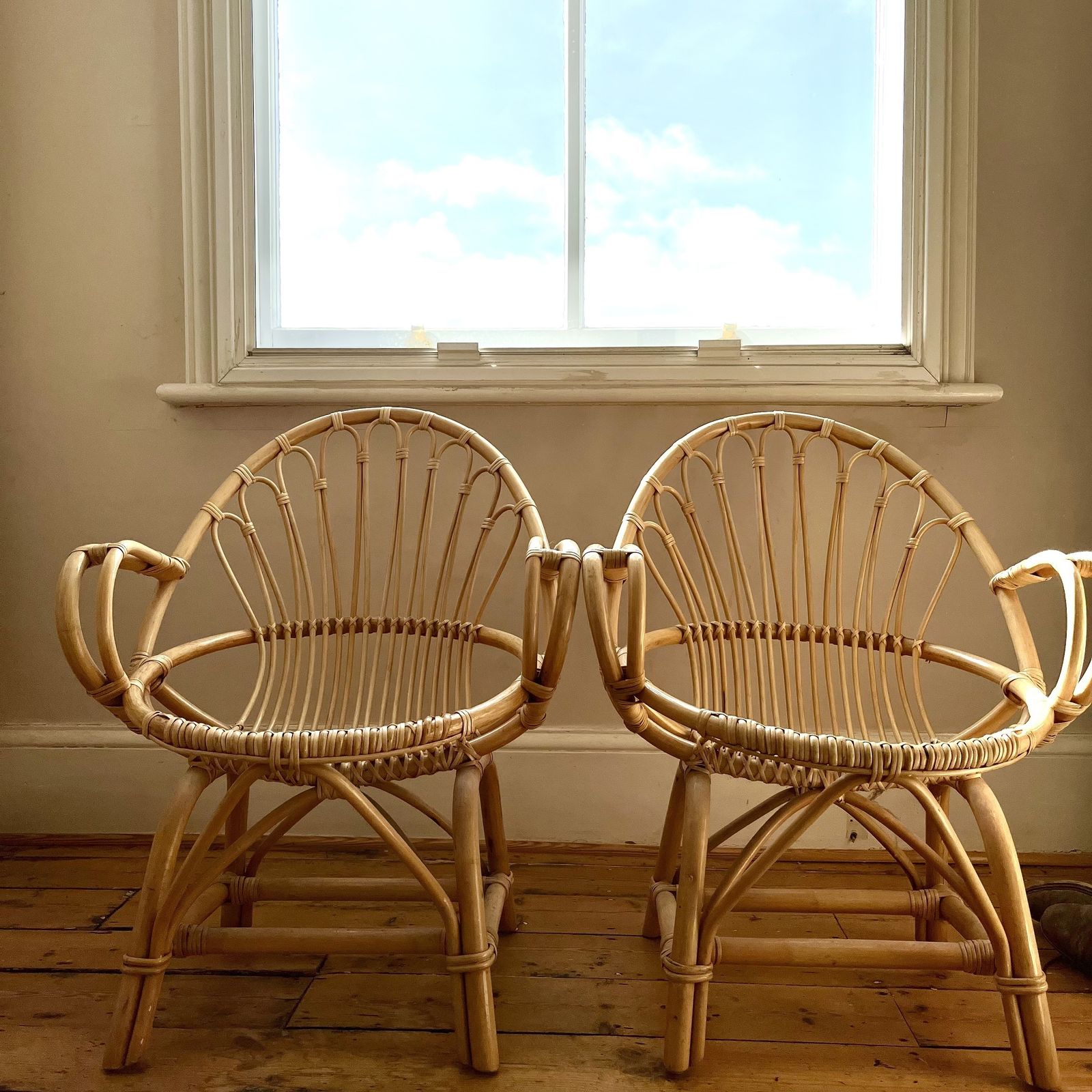 photo furniture Mid Century French Bamboo Chair