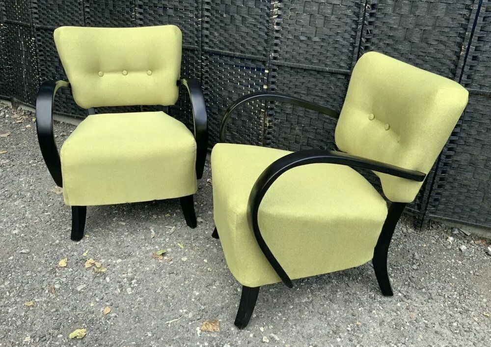 Furniture H237 Armchairs By Jindrich Halabala For Up Závody, 1930s, Set Of 2 photo