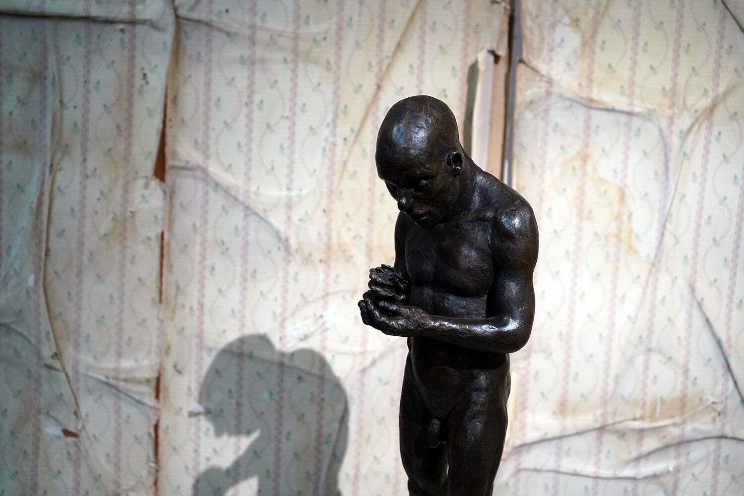 Beth Carter; The Petal Repairer; Bronze Resin & Jesmonite Base; 3/15 photo for sale