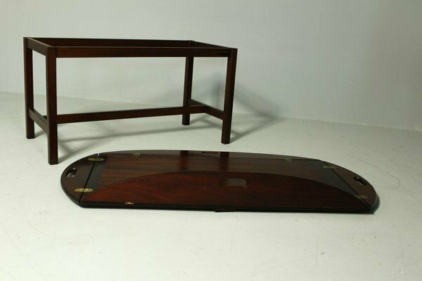 Oval Butlers Tray On Stand, England, 1970s photo vinterior
