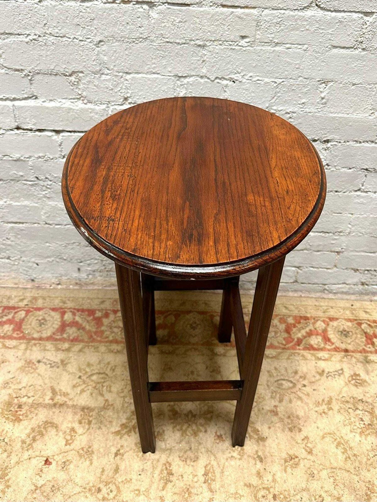 Antique Edwardian Oak Coffee Table / Circa 1910 / Oval Top photo for sale